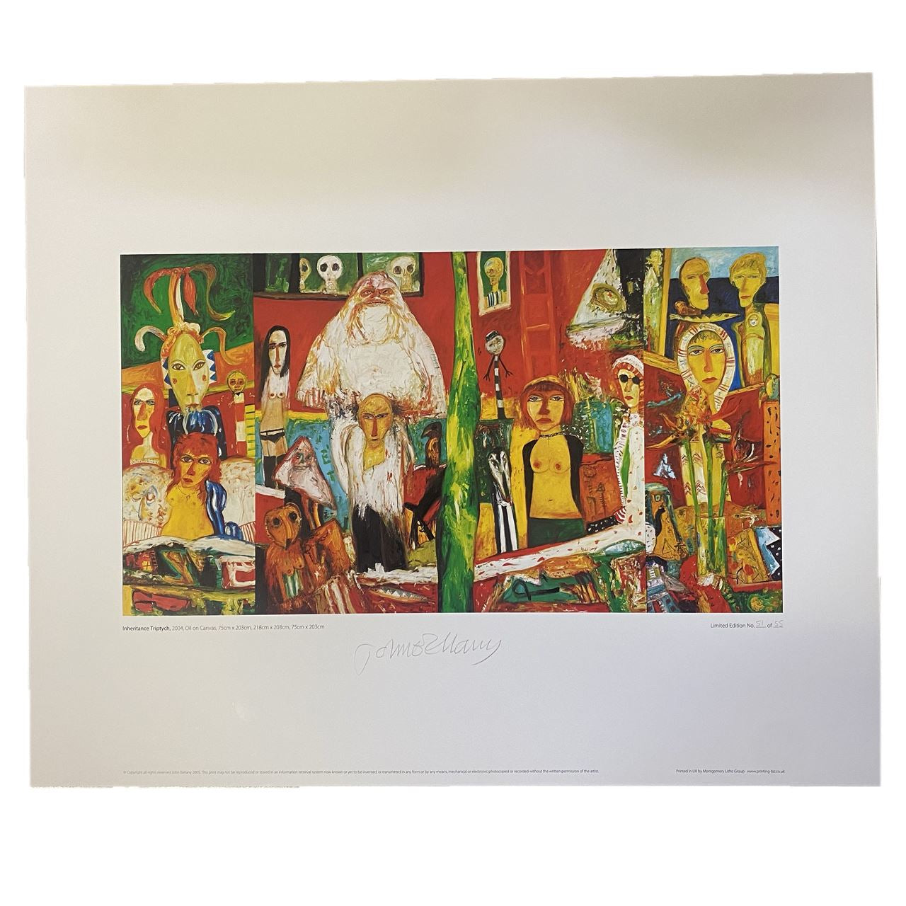 John Bellany Limited Edition Print - Chinese Requiem.
