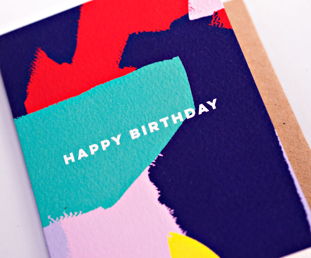 Happy Birthday Card - Bright Painter
