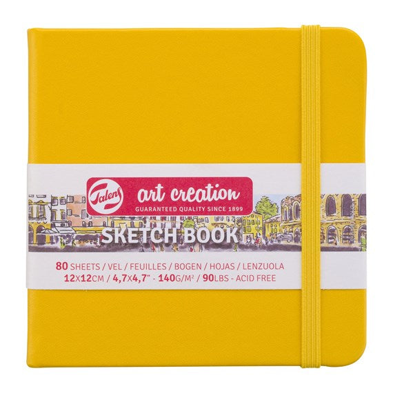 12x12cm Sketchbook Yellow Glasgow Life Online Shop