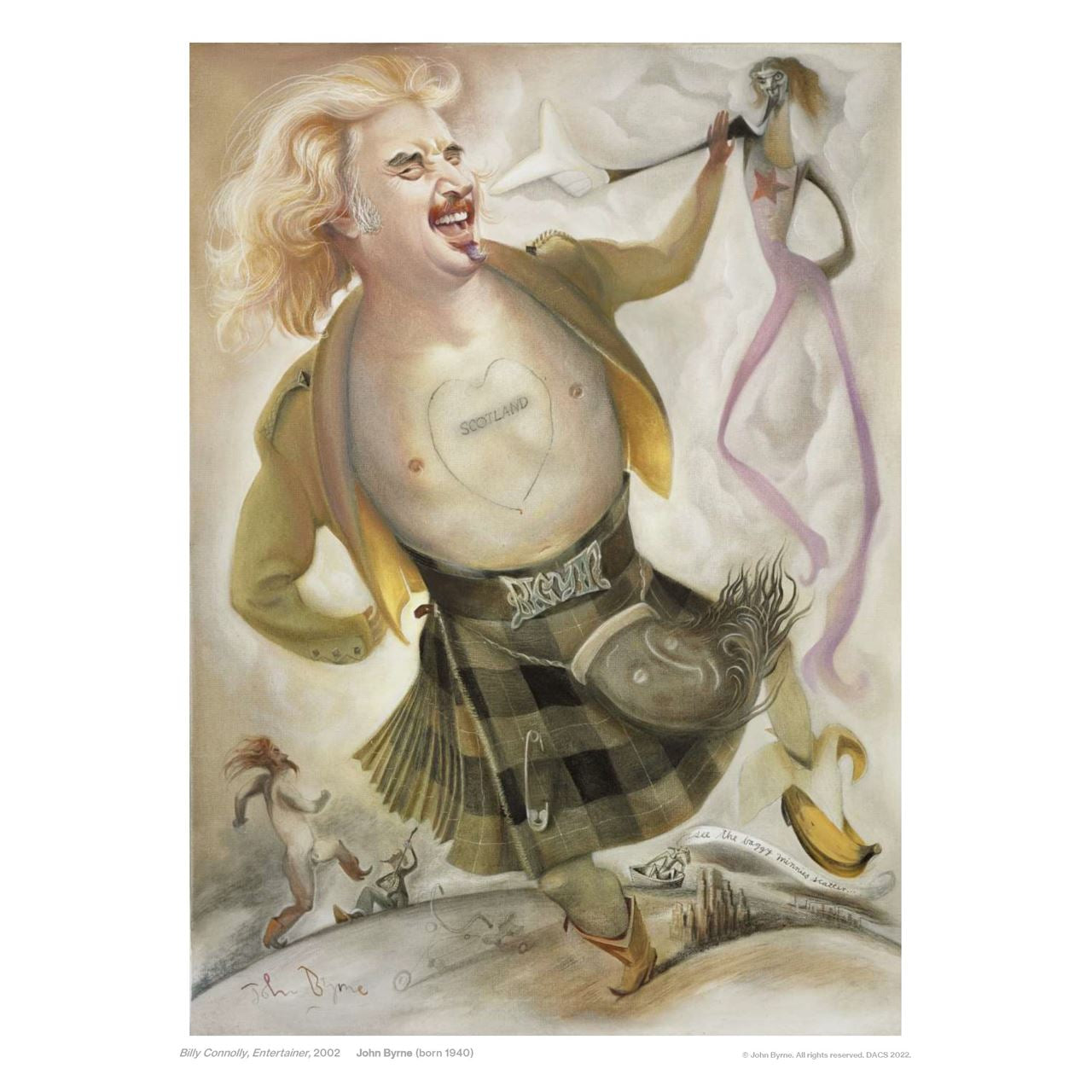 John Byrne: Billy Connolly, The Entertainer Print