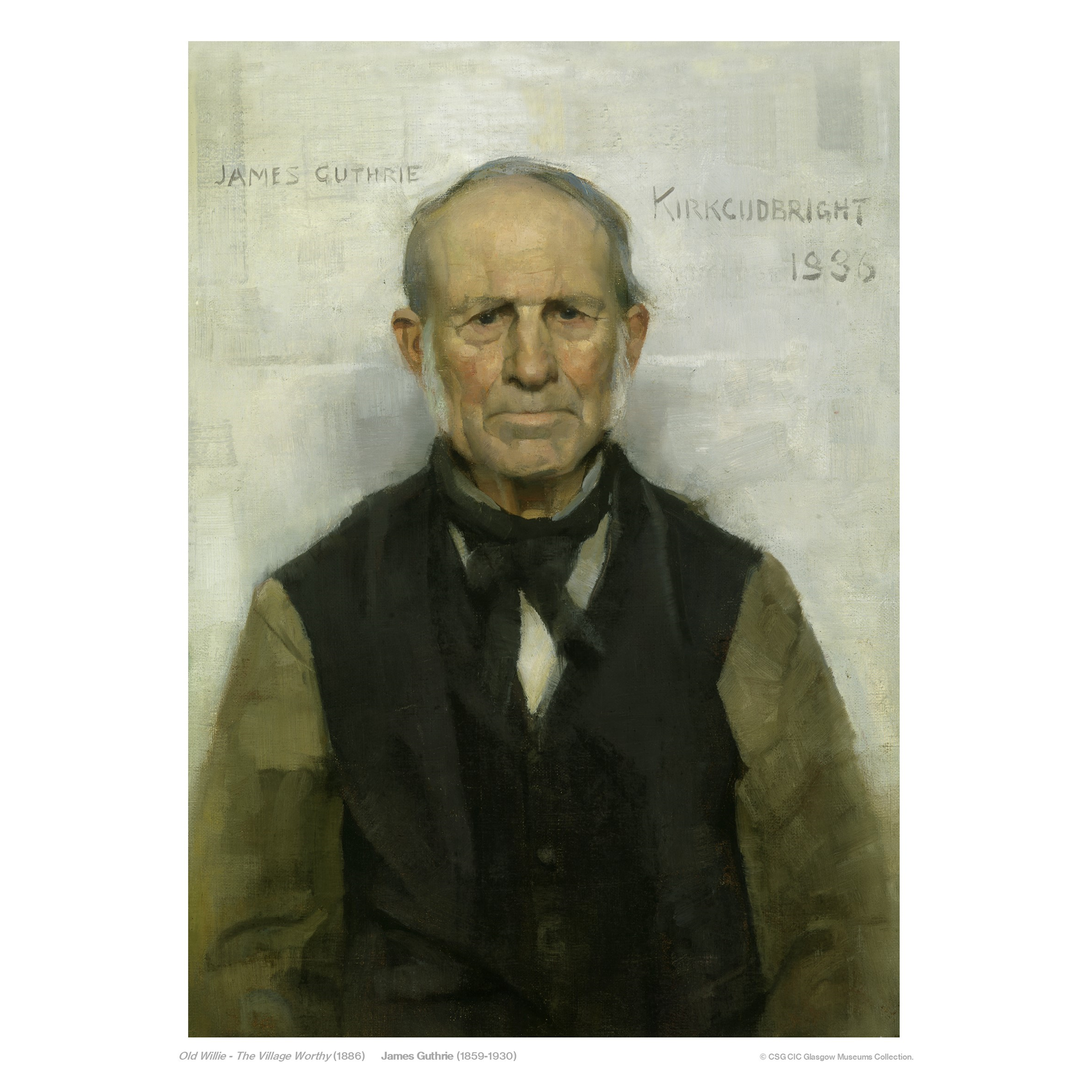 James Guthrie: Old Willie - The Village Worthy Print