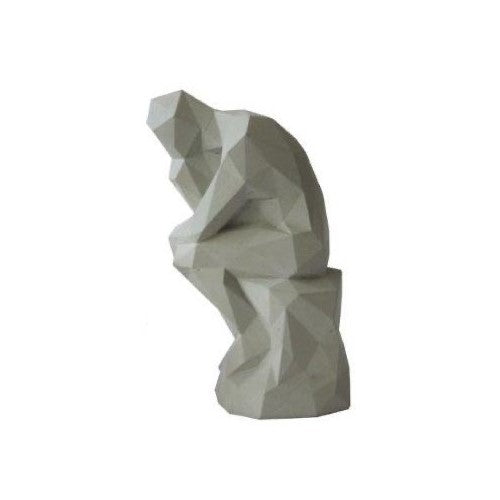 Concrete Thinker Statue 12cm