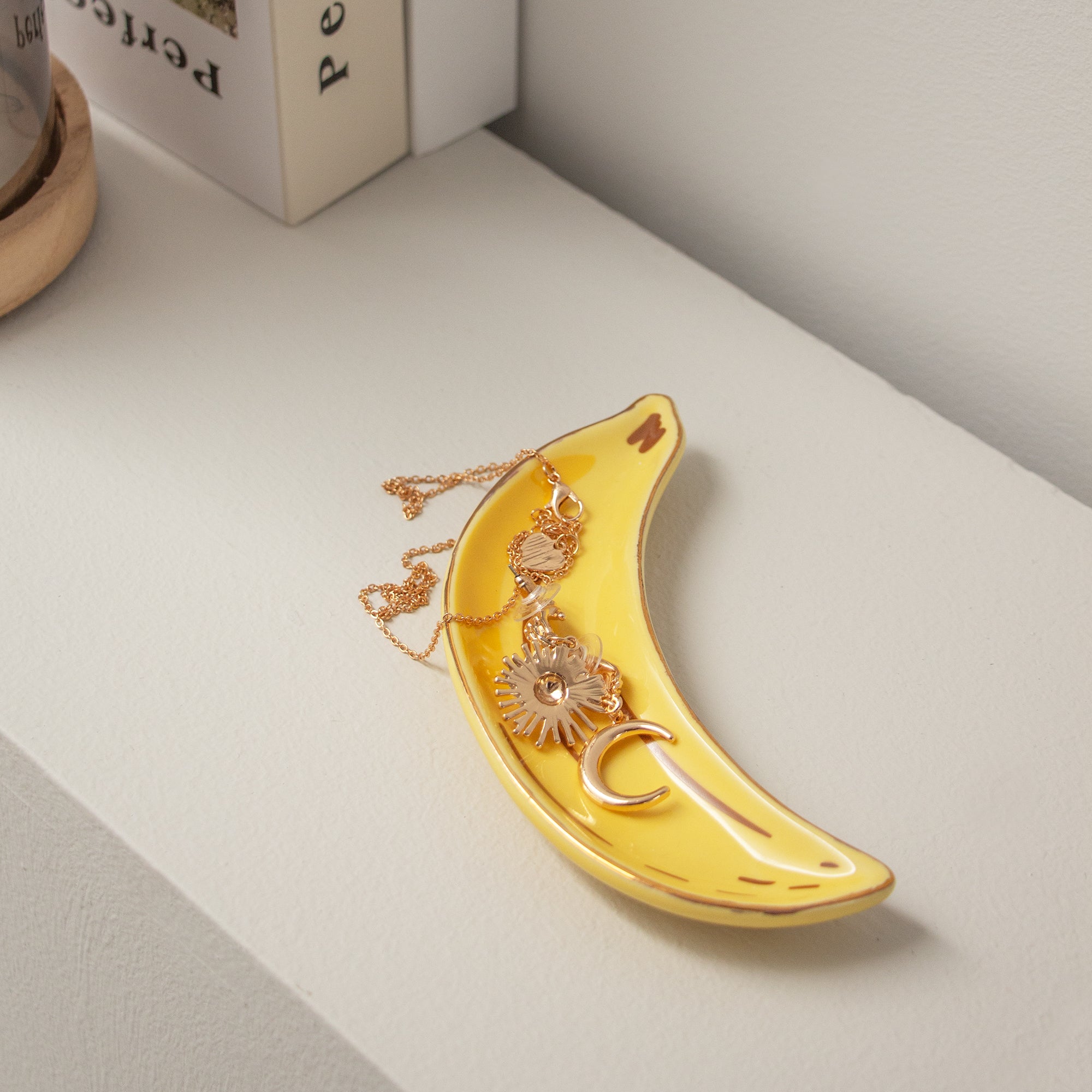 Ceramic Banana Jewellery Tray