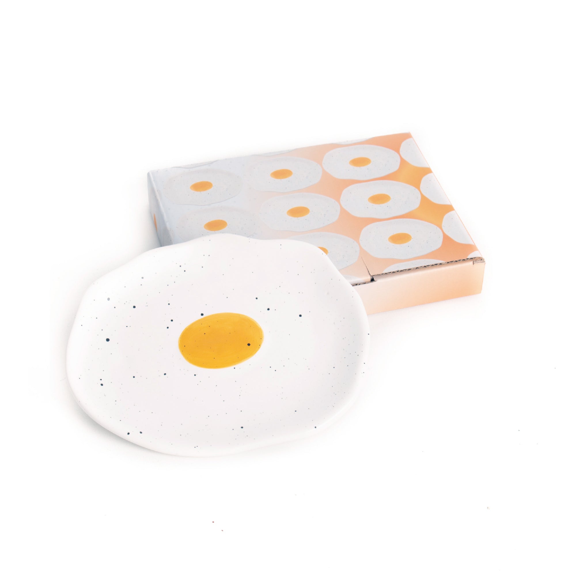 Ceramic Fried Egg Jewellery Tray