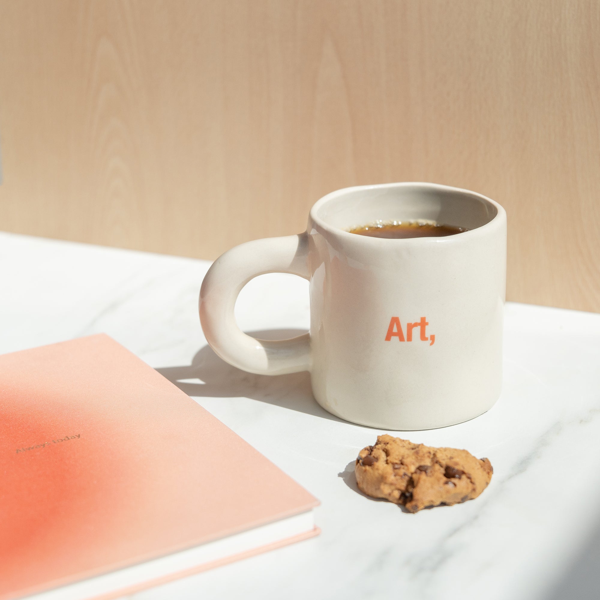 Books & Coffee Mug - Red