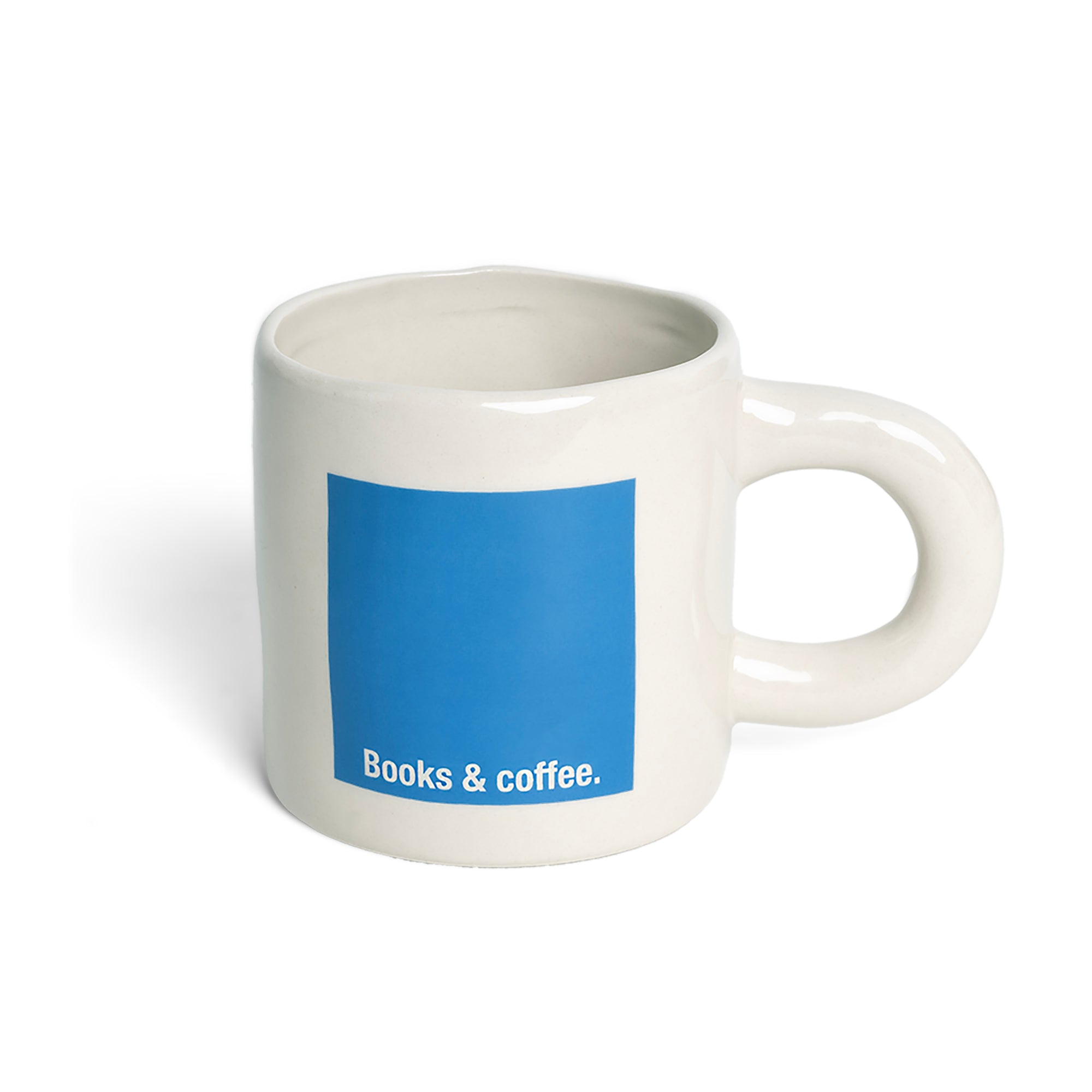 Books & Coffee Mug - Blue