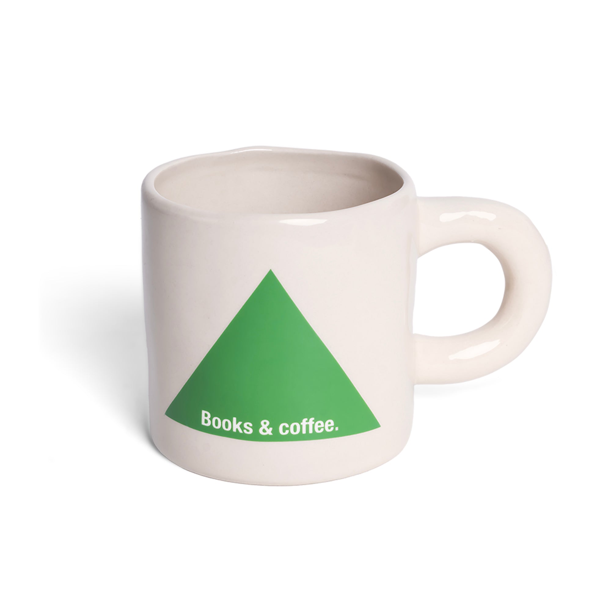 Books & Coffee Mug - Green