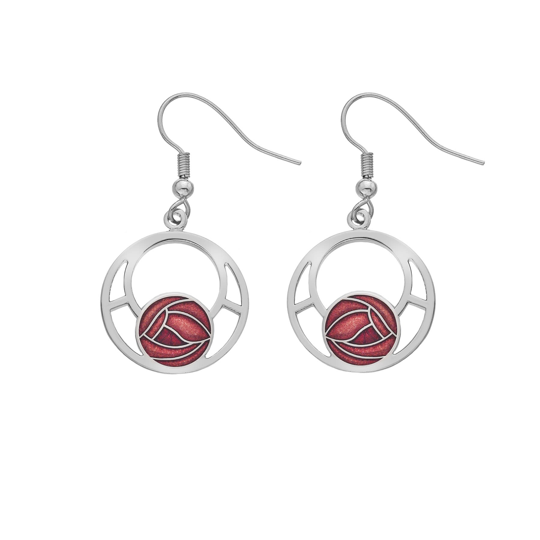 Mackintosh Cut Out Rose Earrings