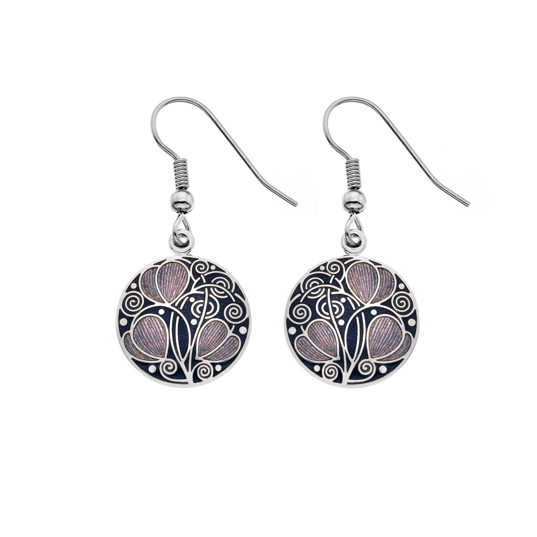 Mackintosh Leaves & Coils Earrings