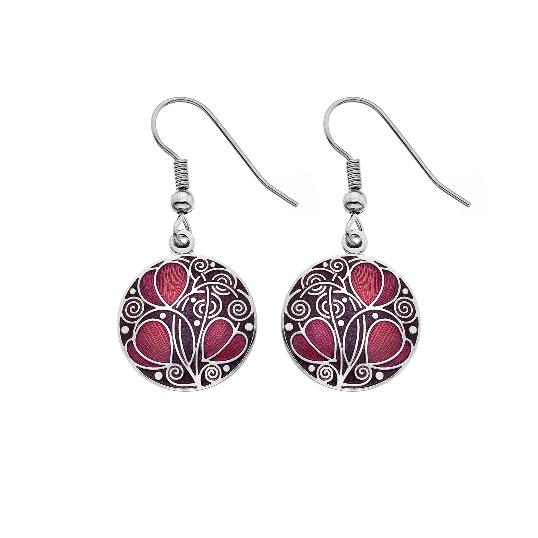 Mackintosh Leaves & Coils Earrings