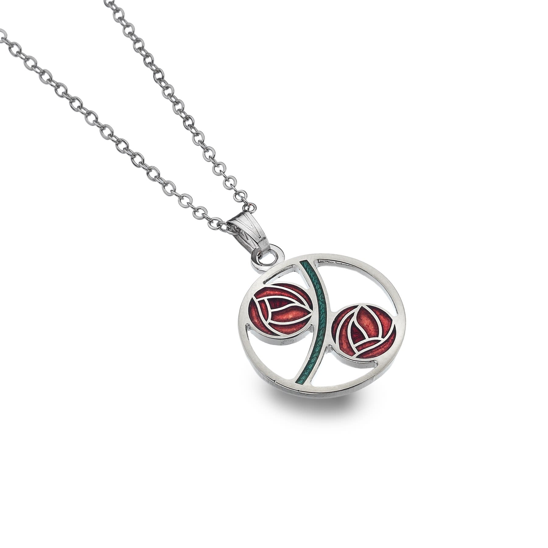 Mackintosh Curved Roses Necklace