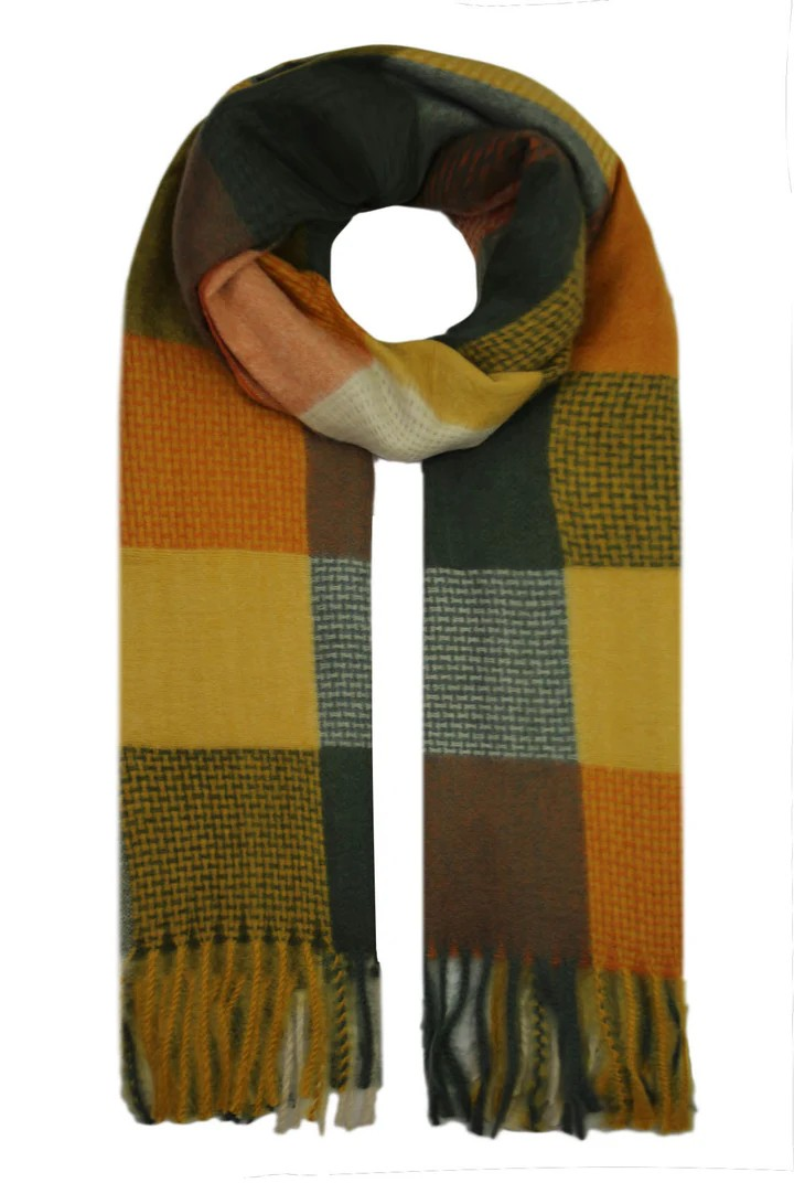Vibrant Colourful Square Print Scarf