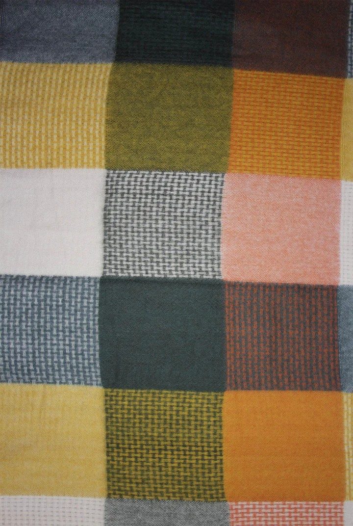 Vibrant Colourful Square Print Scarf