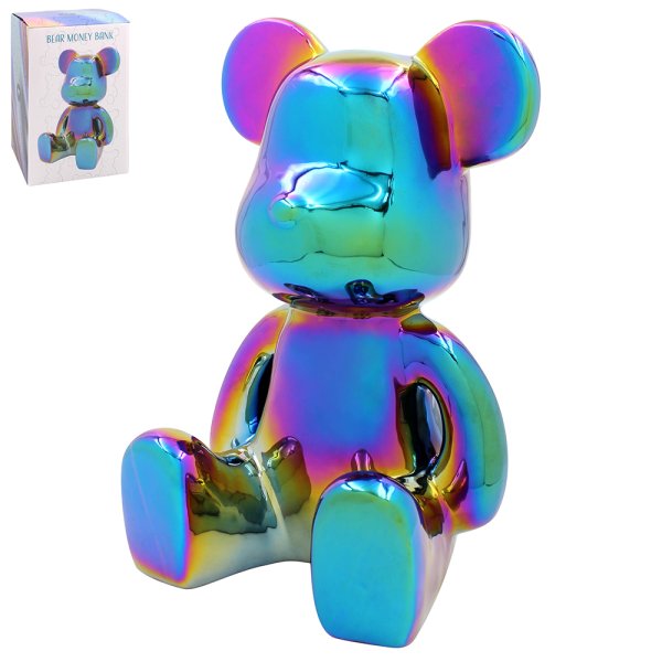 Iridescent Bear Money Bank