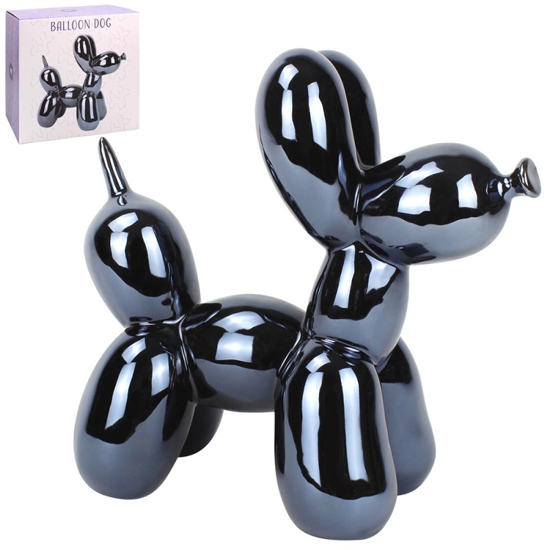 Grey Mirrored Balloon Dog Statue