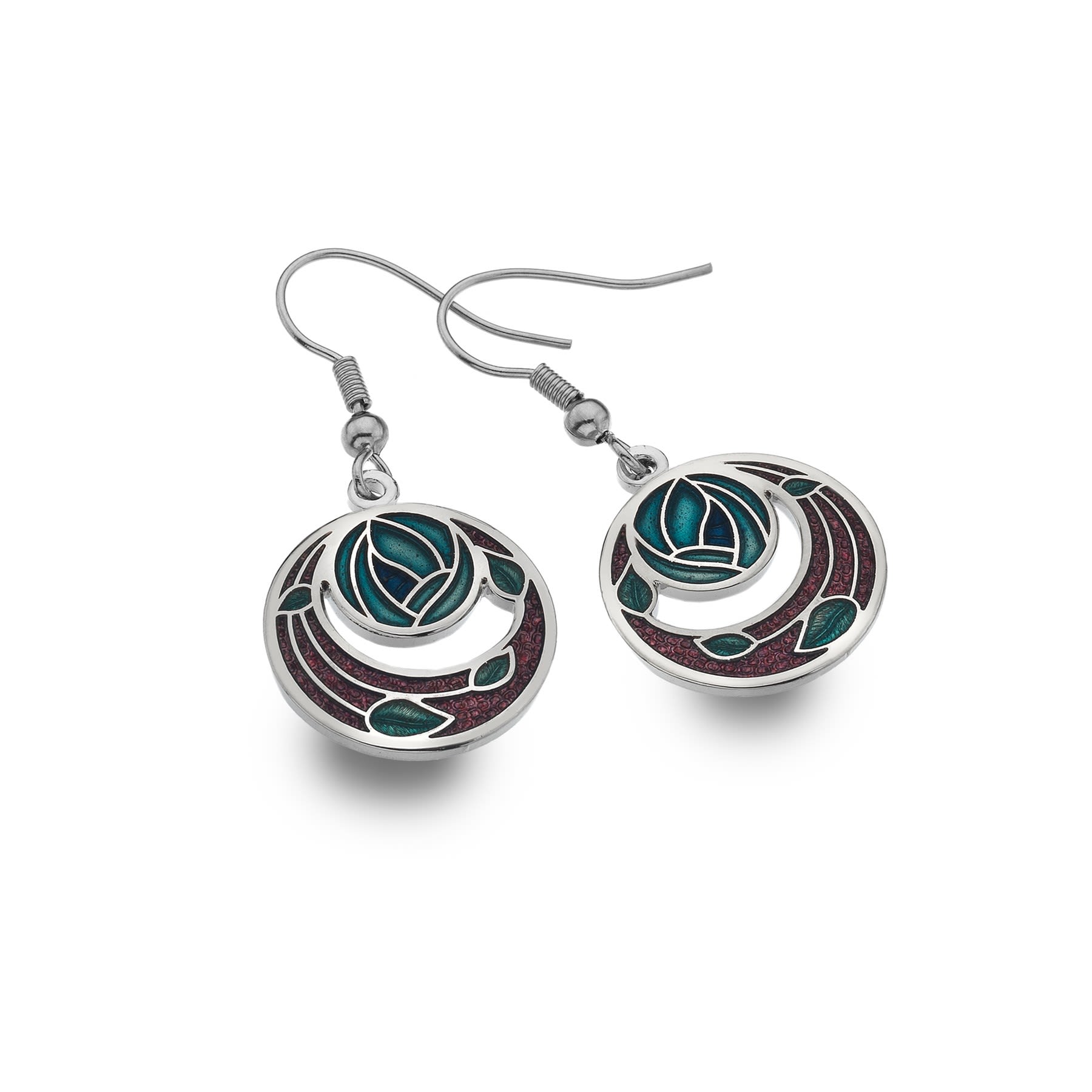 Mackintosh Rose & Coils Earrings