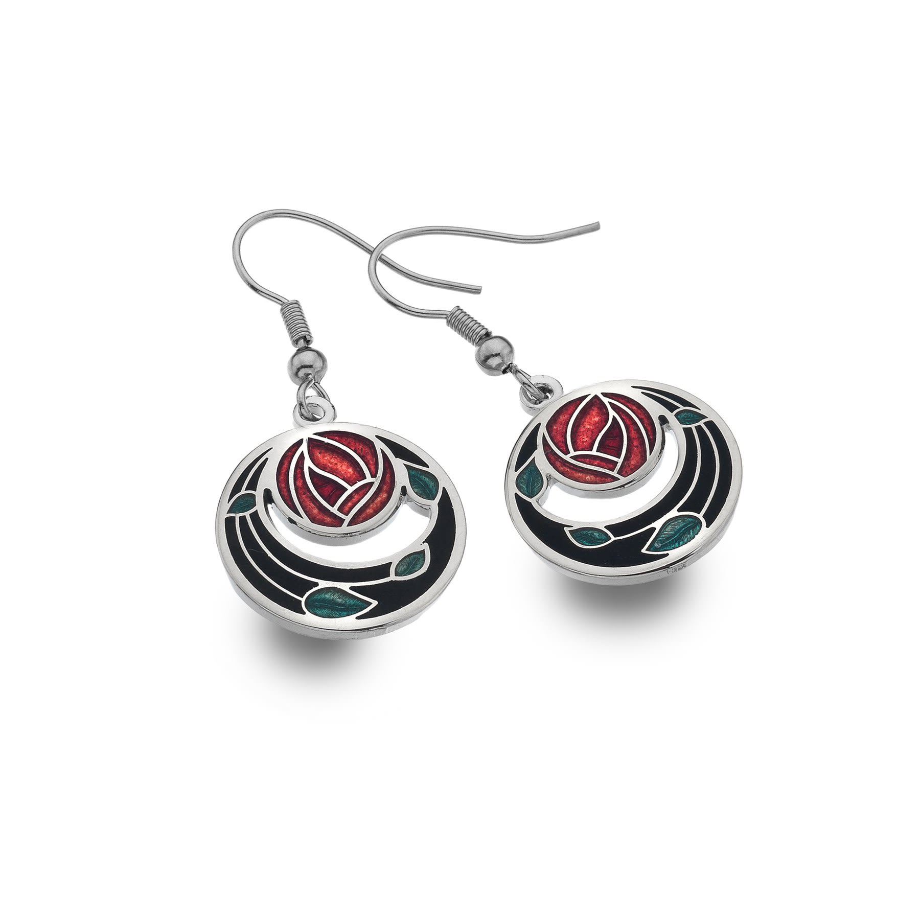 Mackintosh Rose & Coils Earrings