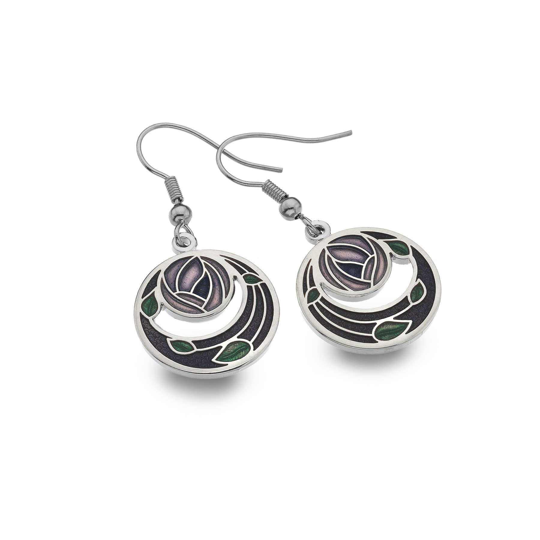 Mackintosh Rose & Coils Earrings