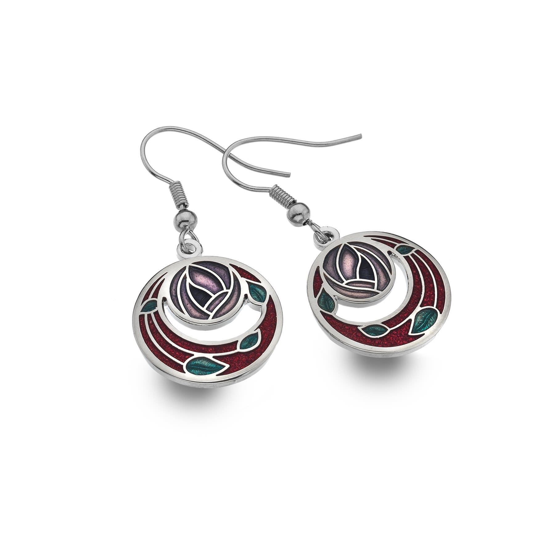 Mackintosh Rose & Coils Earrings