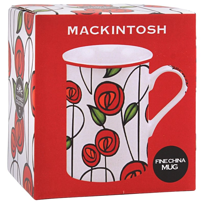 Charles Rennie Mackintosh Red Rose Mug