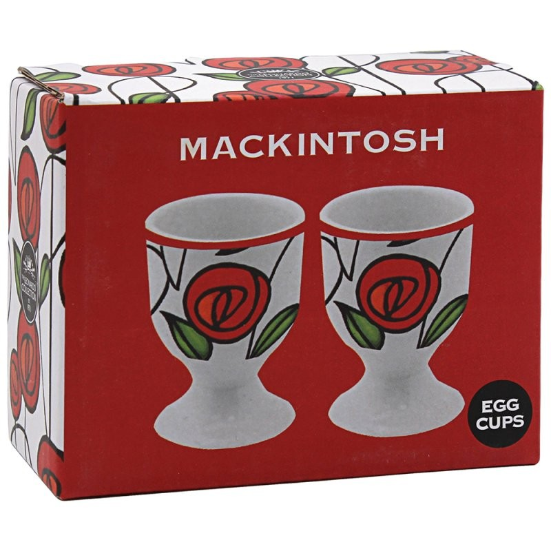 Charles Rennie Mackintosh Red Rose Egg Cups