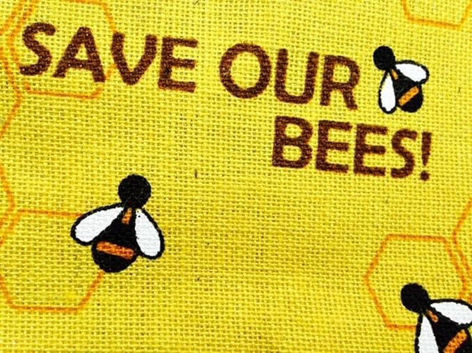 Save Our Bees Jute Shopping Bag