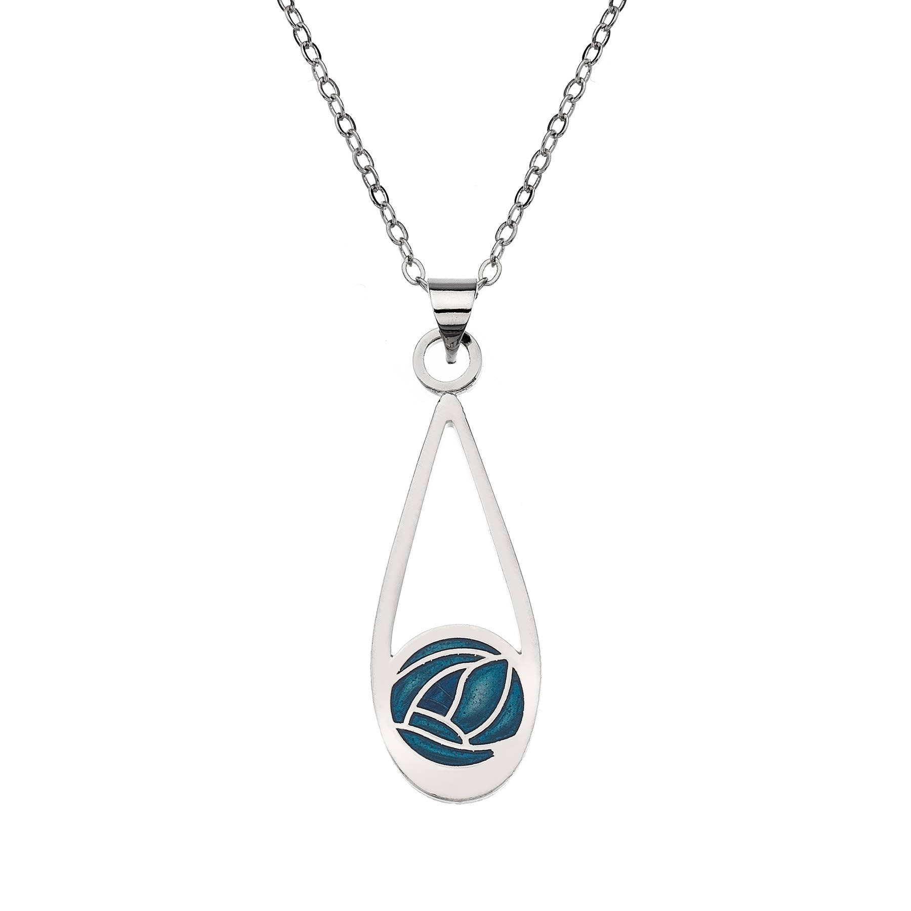 Mackintosh Rose Teardrop Necklace