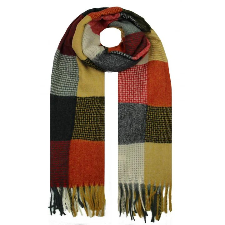 Vibrant Colourful Square Print Scarf