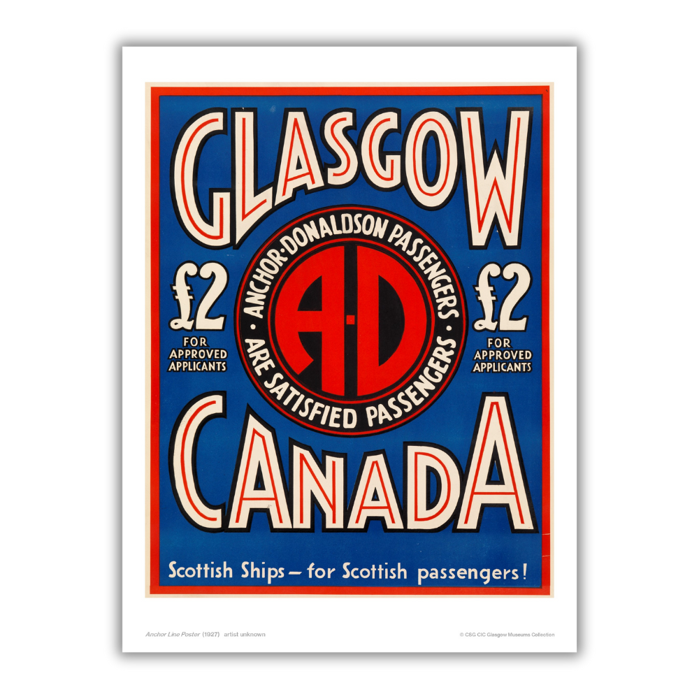 Anchor Line: Glasgow, Canada Print