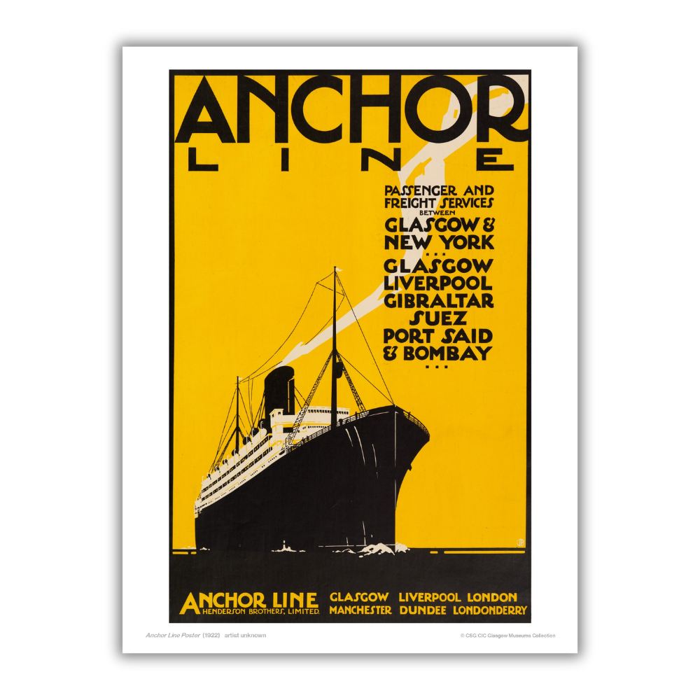 Anchor Line: Yellow Print