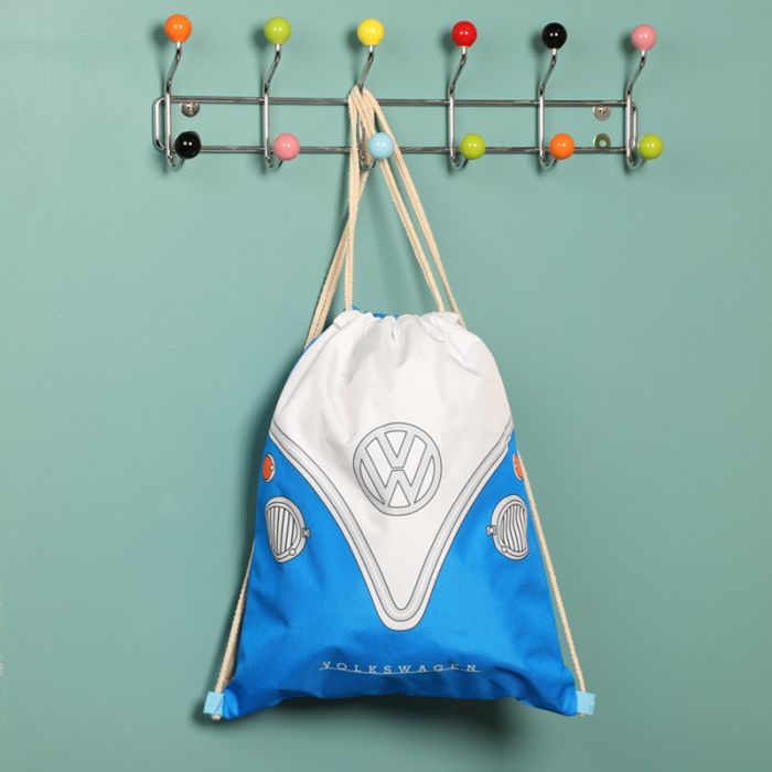 Volkswagen VW T1 Drawstring Bag - Blue