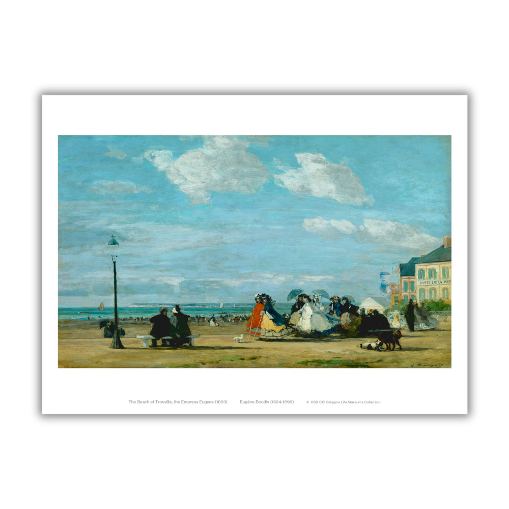 Eugene Boudin: Beach at Trouville