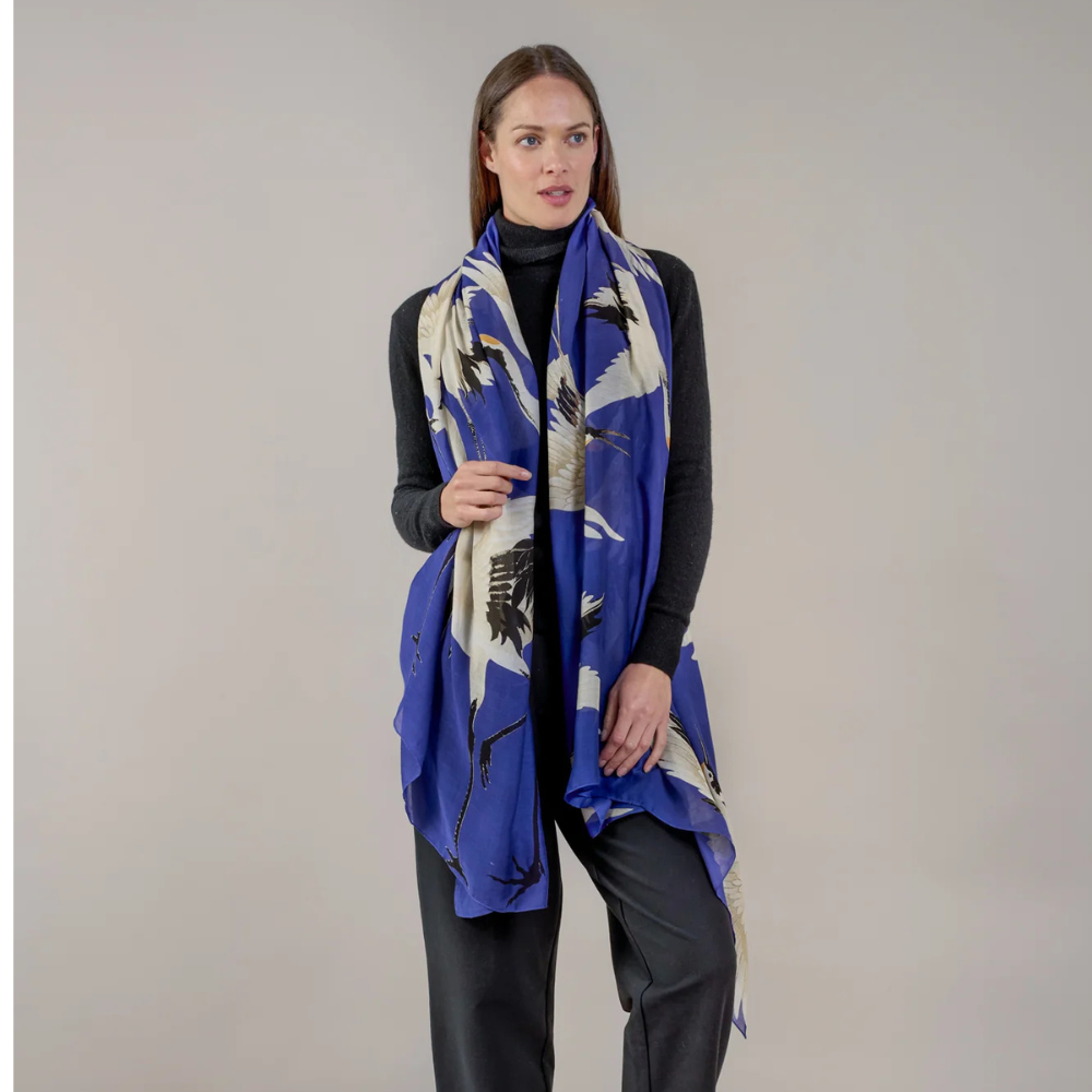 Stork Royal Blue Scarf