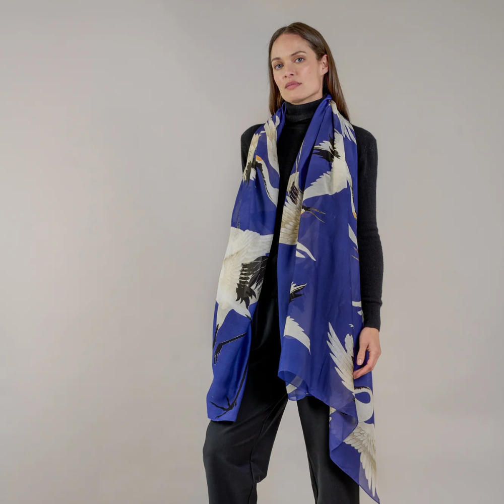 Stork Royal Blue Scarf