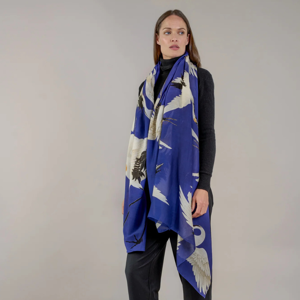 Stork Royal Blue Scarf