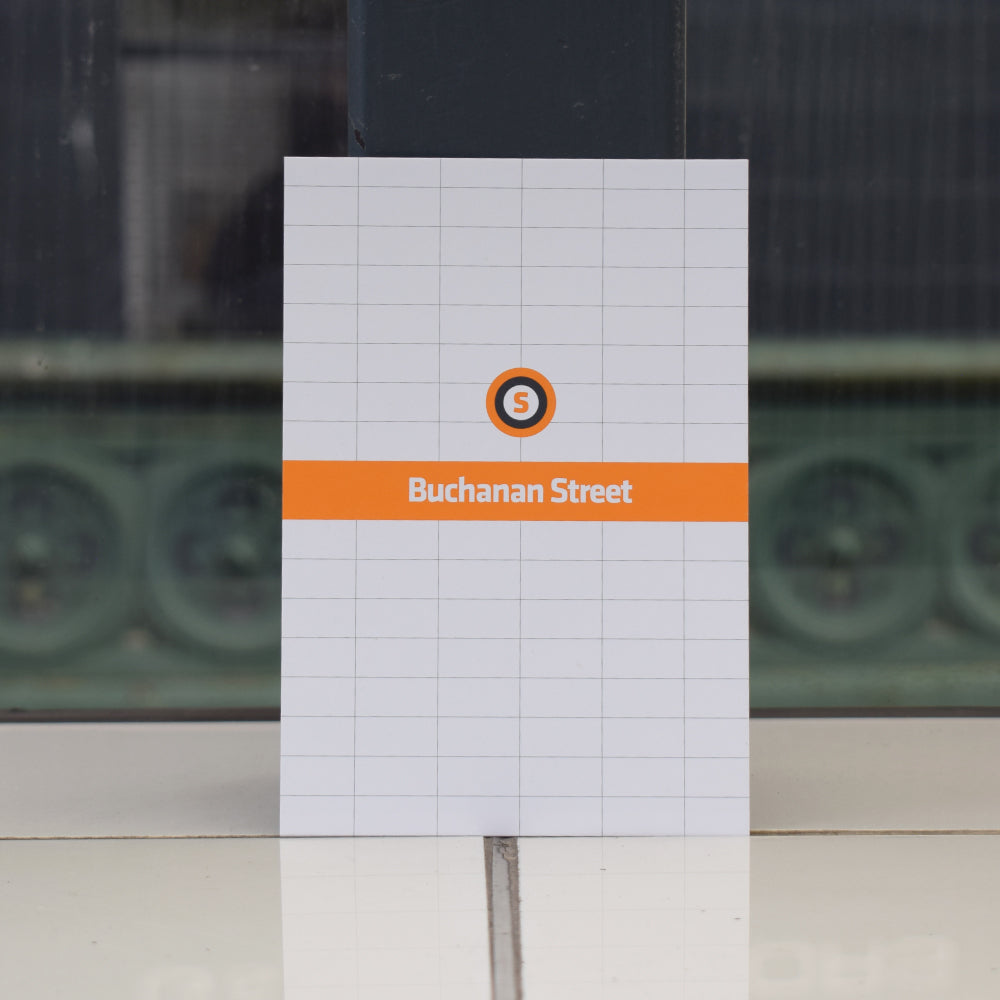 Glasgow Subway Buchanan Street Postcard