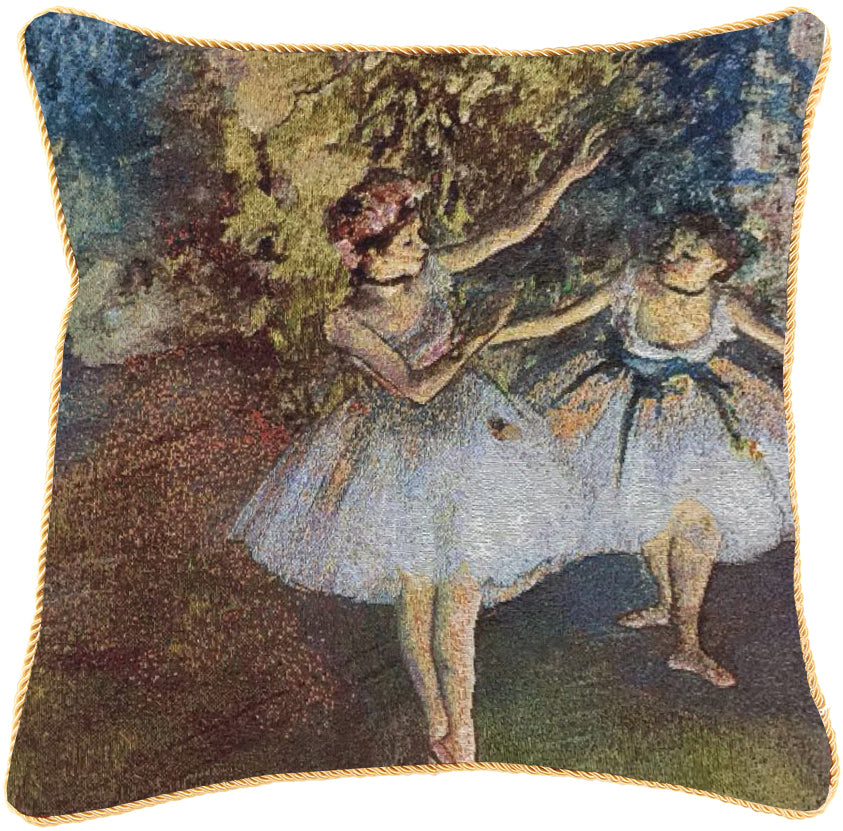 Degas: Two Dancers on a Stage Tapestry Cushion Cover