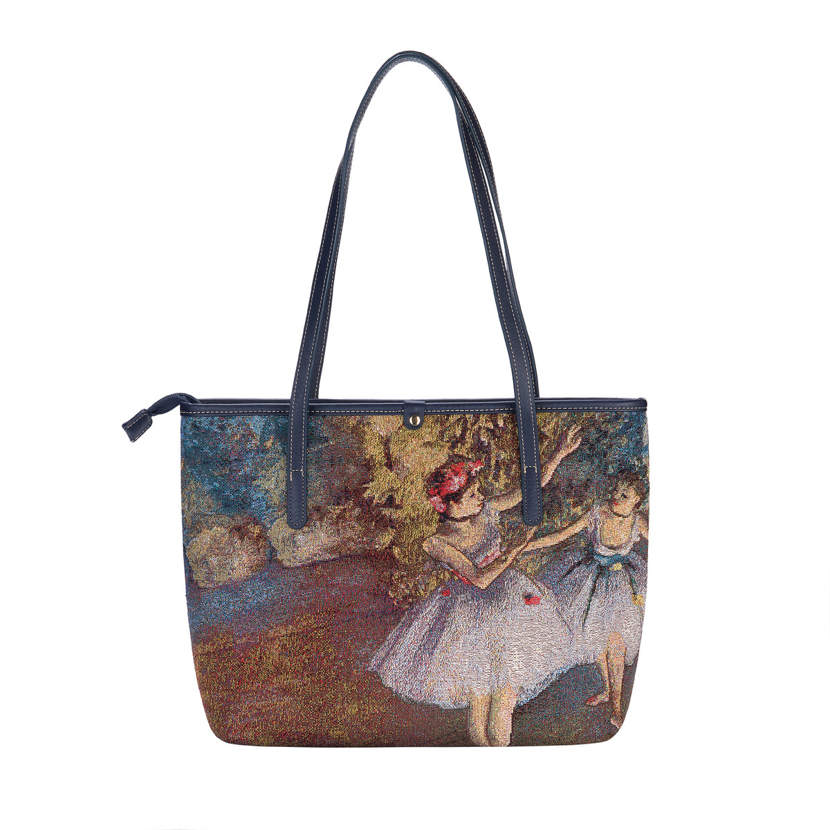 Degas: Two Dancers on a Stage Tapestry Tote Bag
