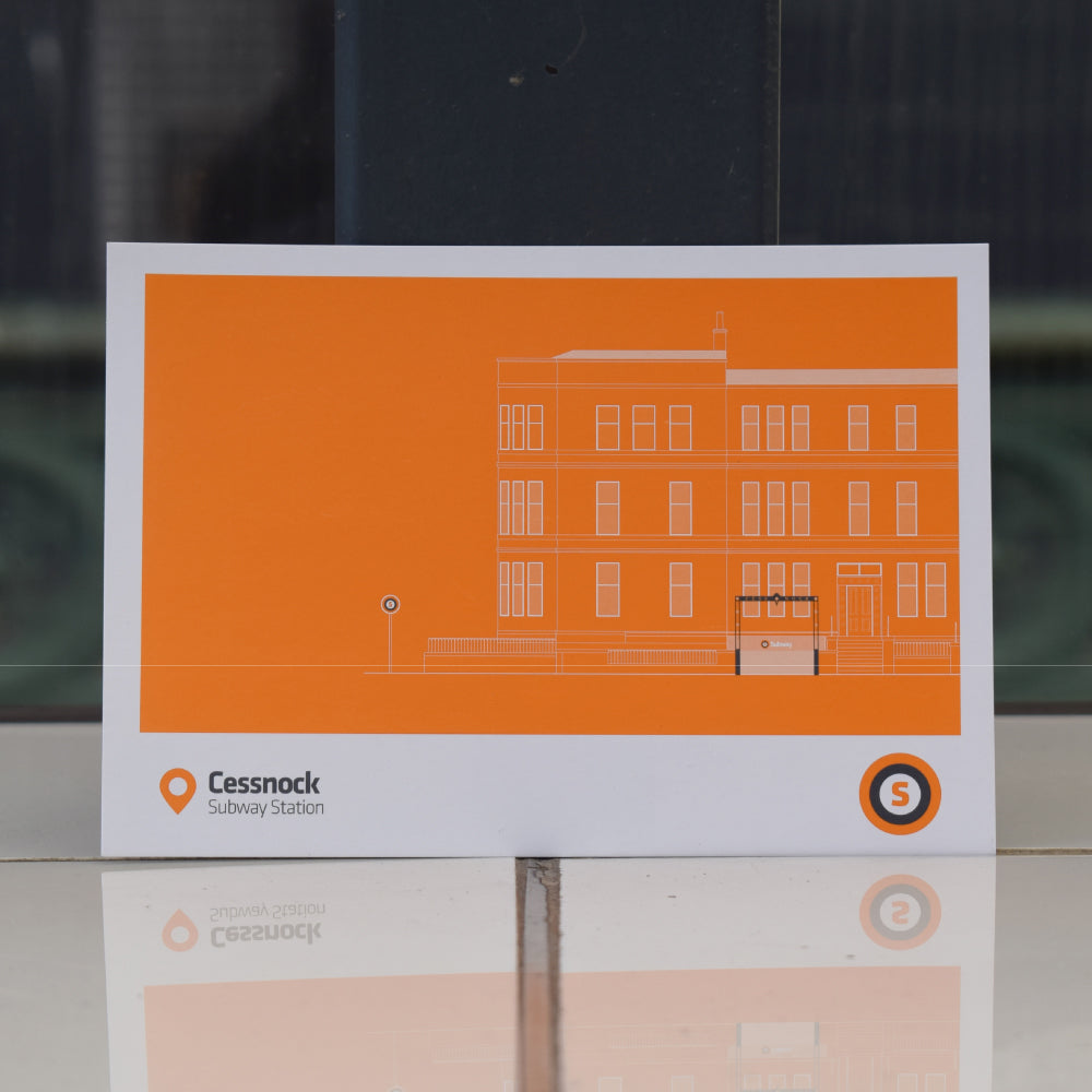 Glasgow Subway Cessnock Postcard