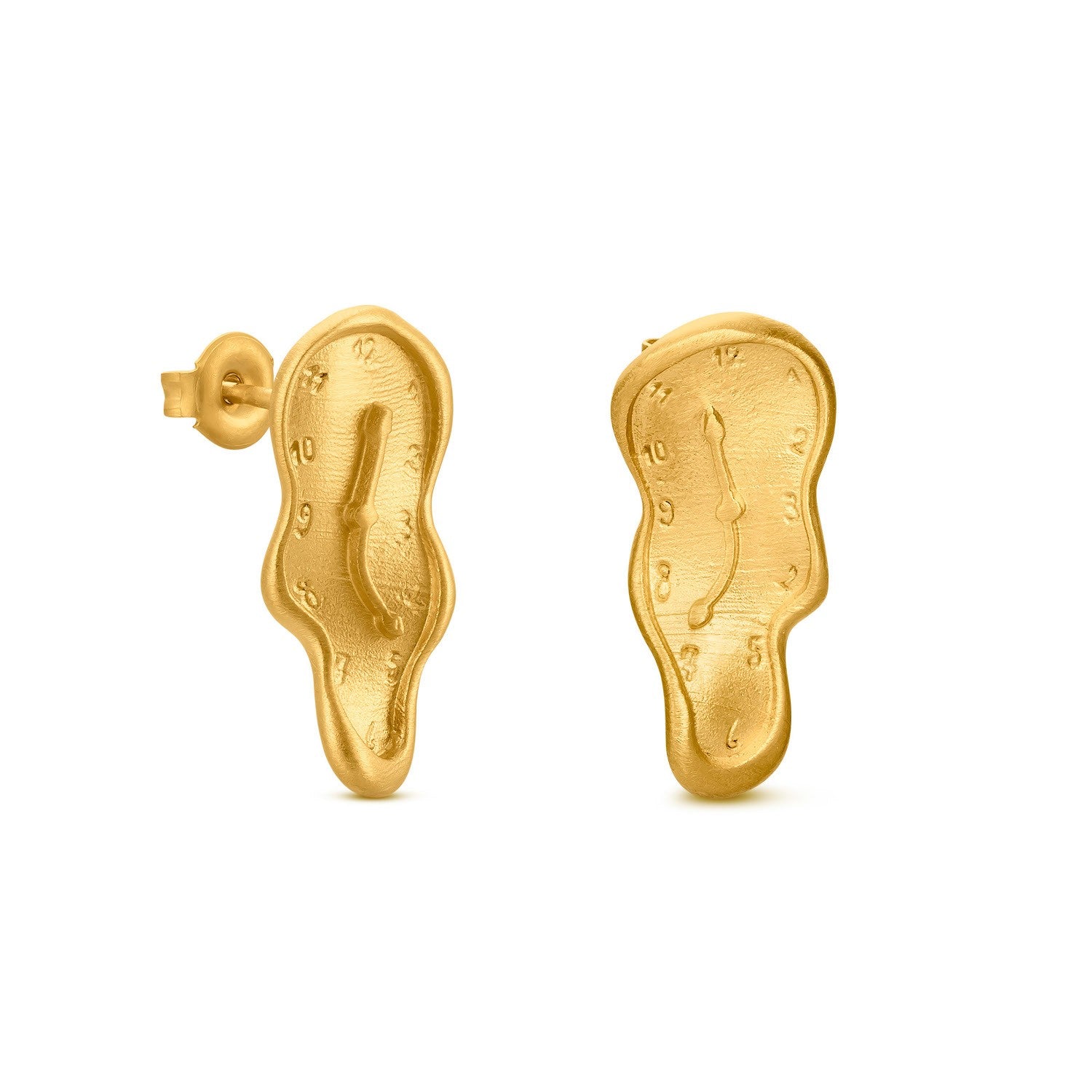 Dali Melting Clock Stud Earrings