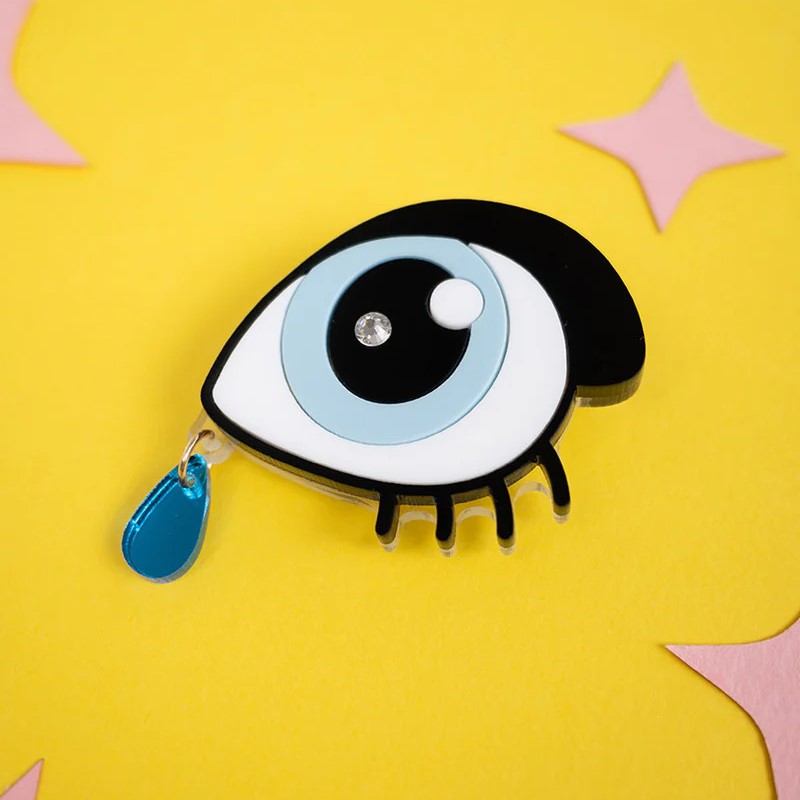 EYE SAD Brooch