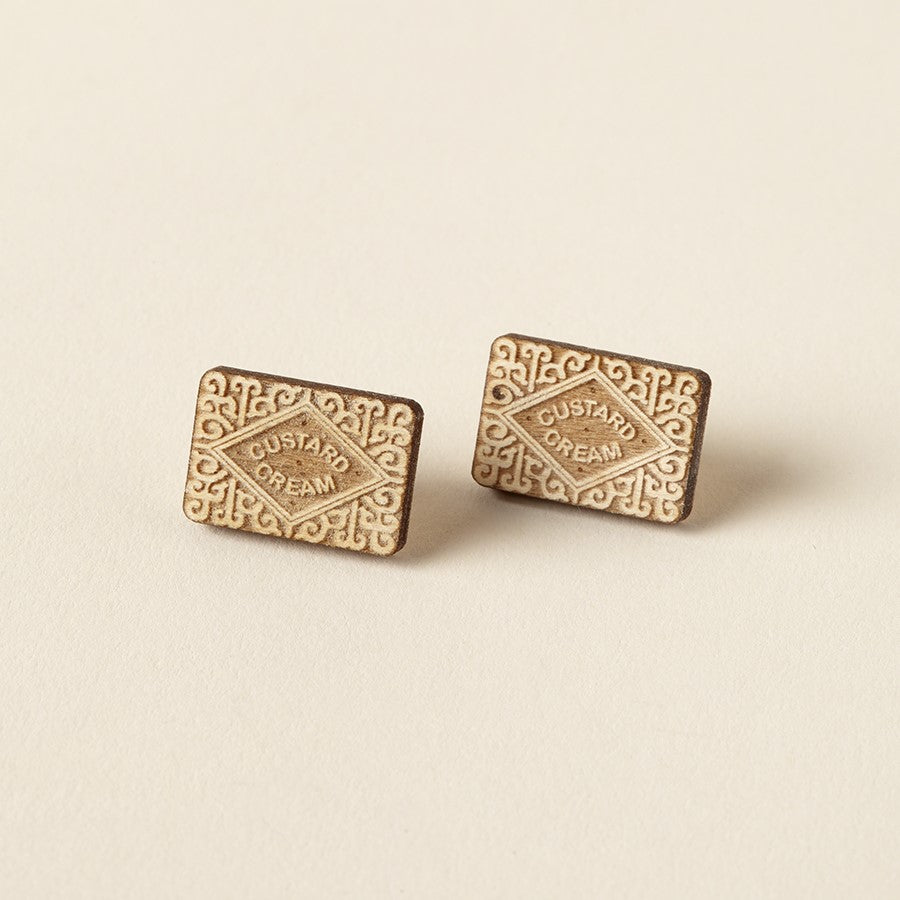 Custard Cream Earrings