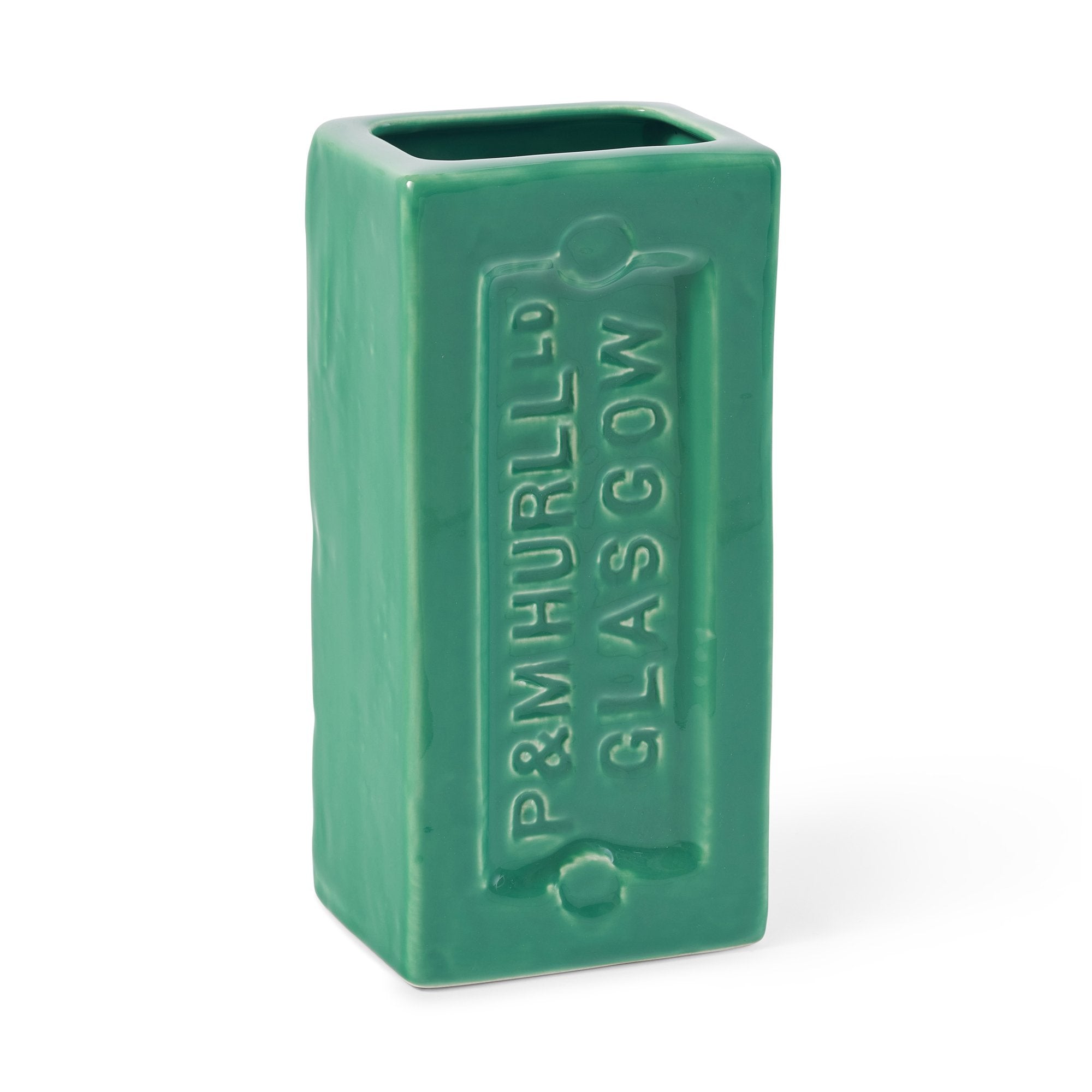 Glasgow Brick Vase - Green