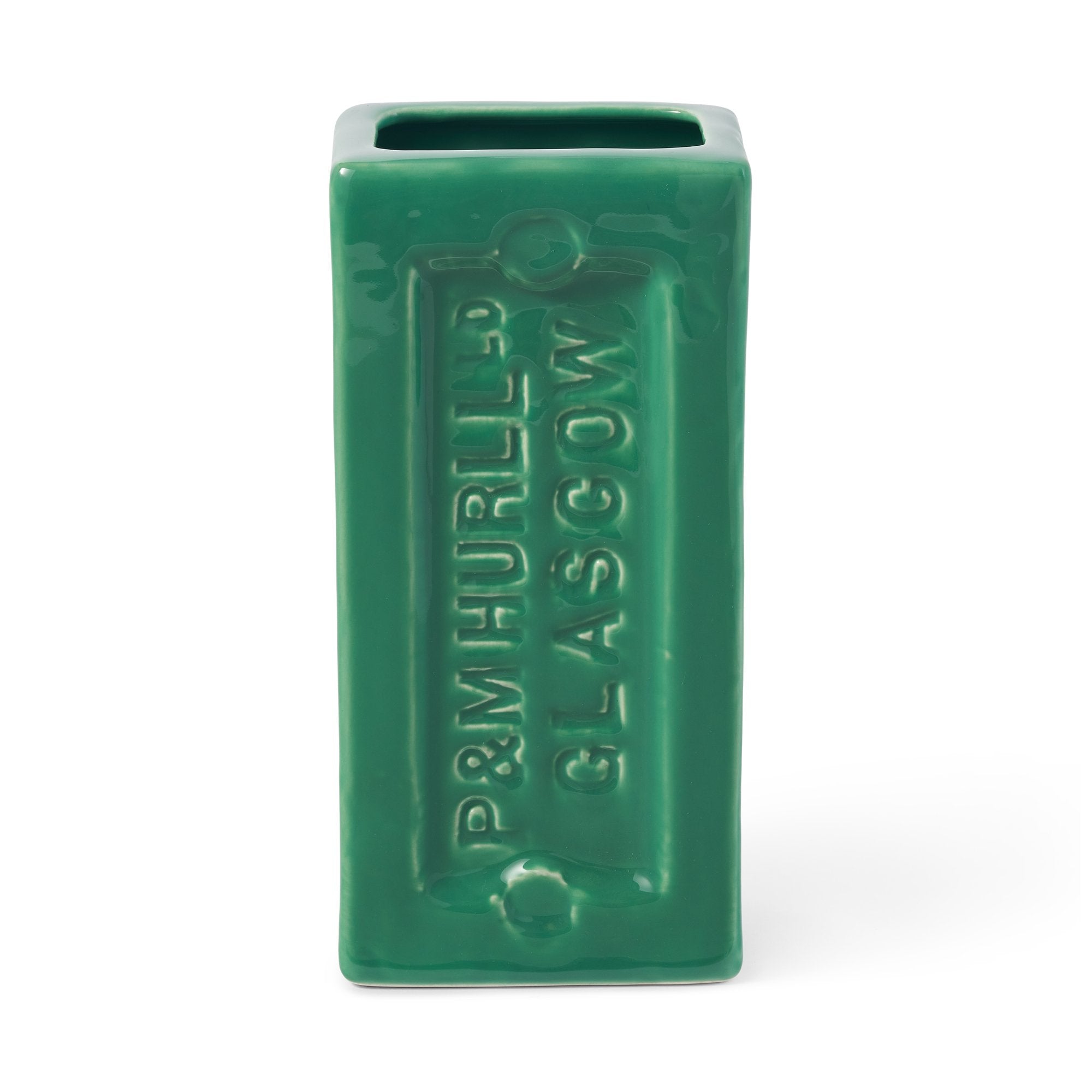 Glasgow Brick Vase - Green