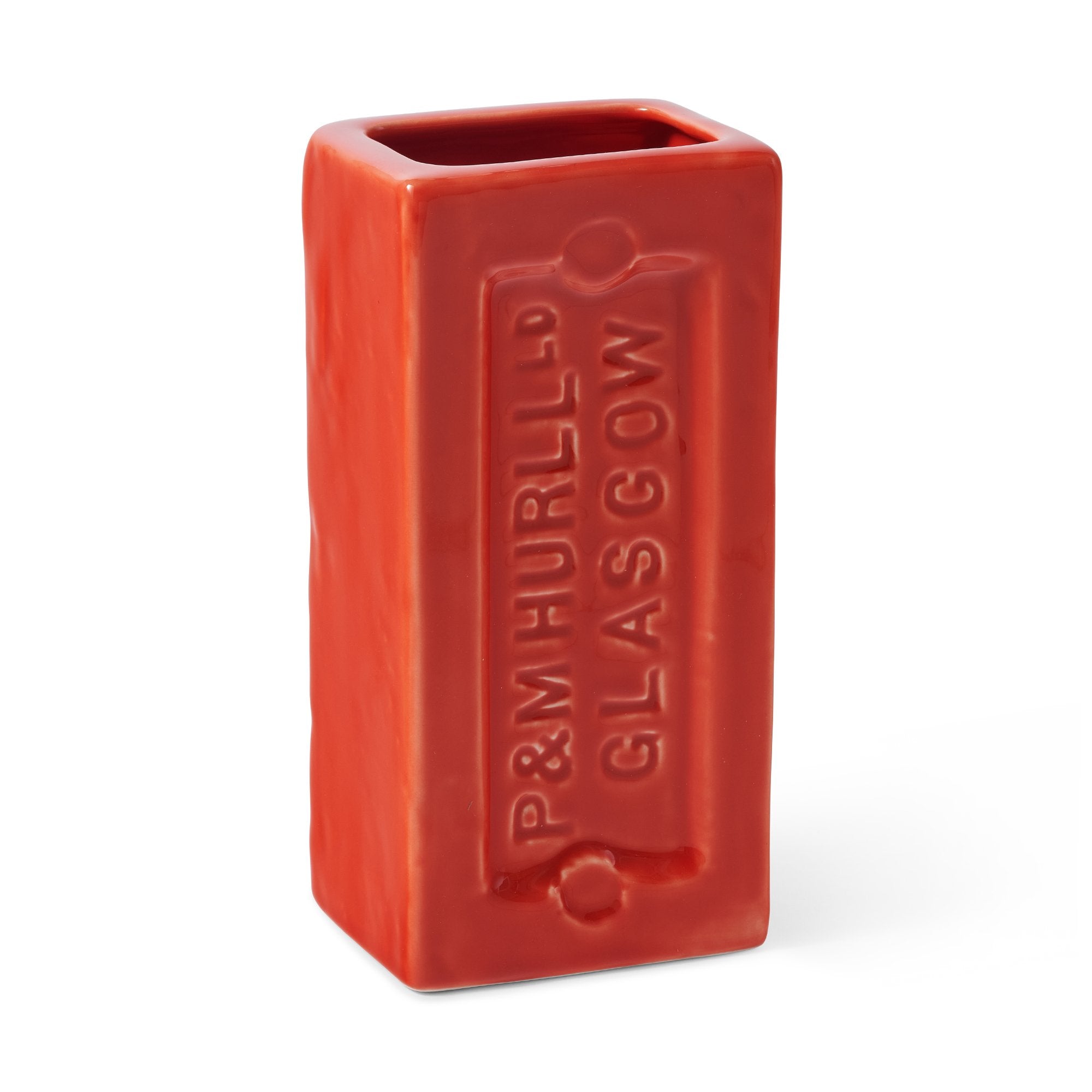 Glasgow Brick Vase - Orange