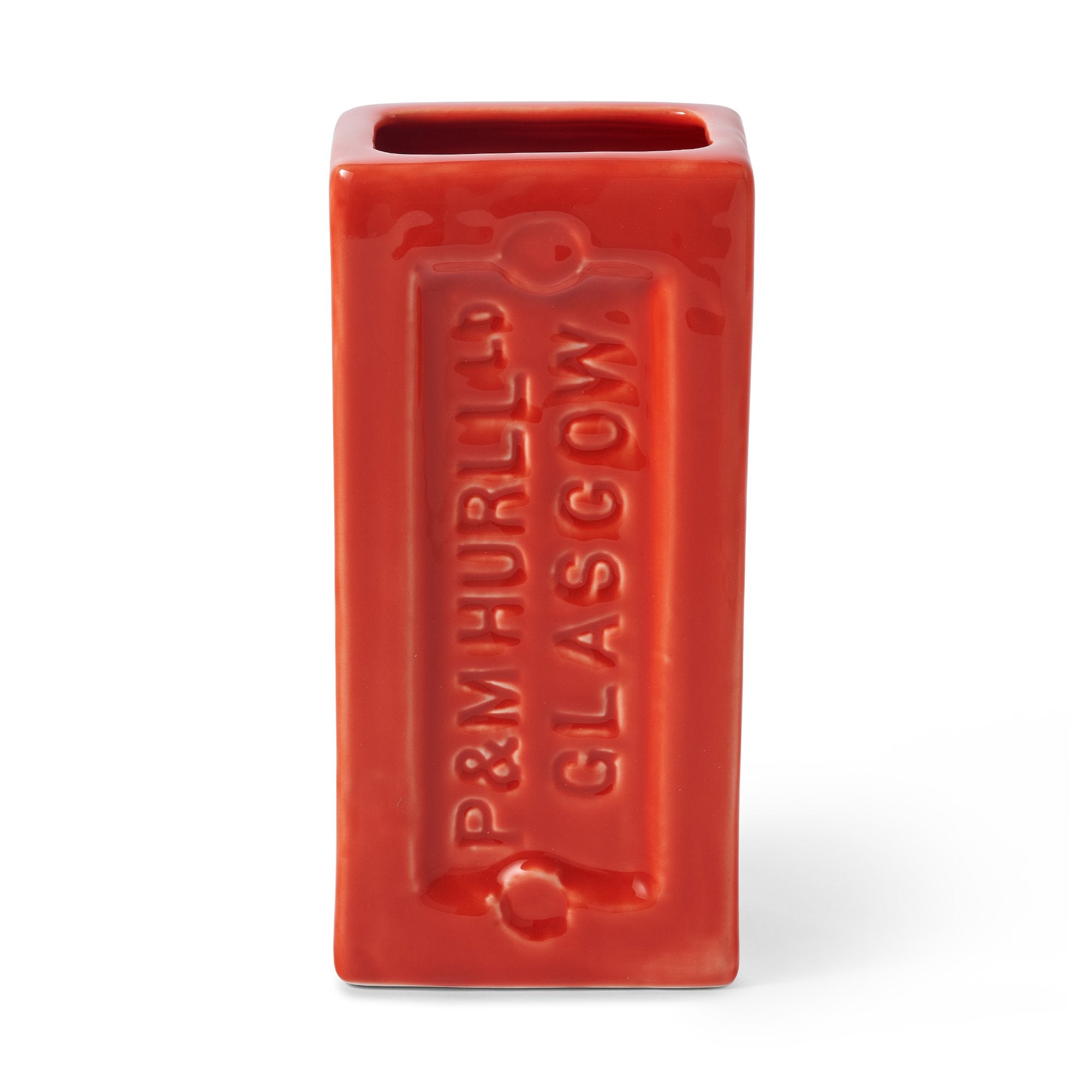 Glasgow Brick Vase - Orange