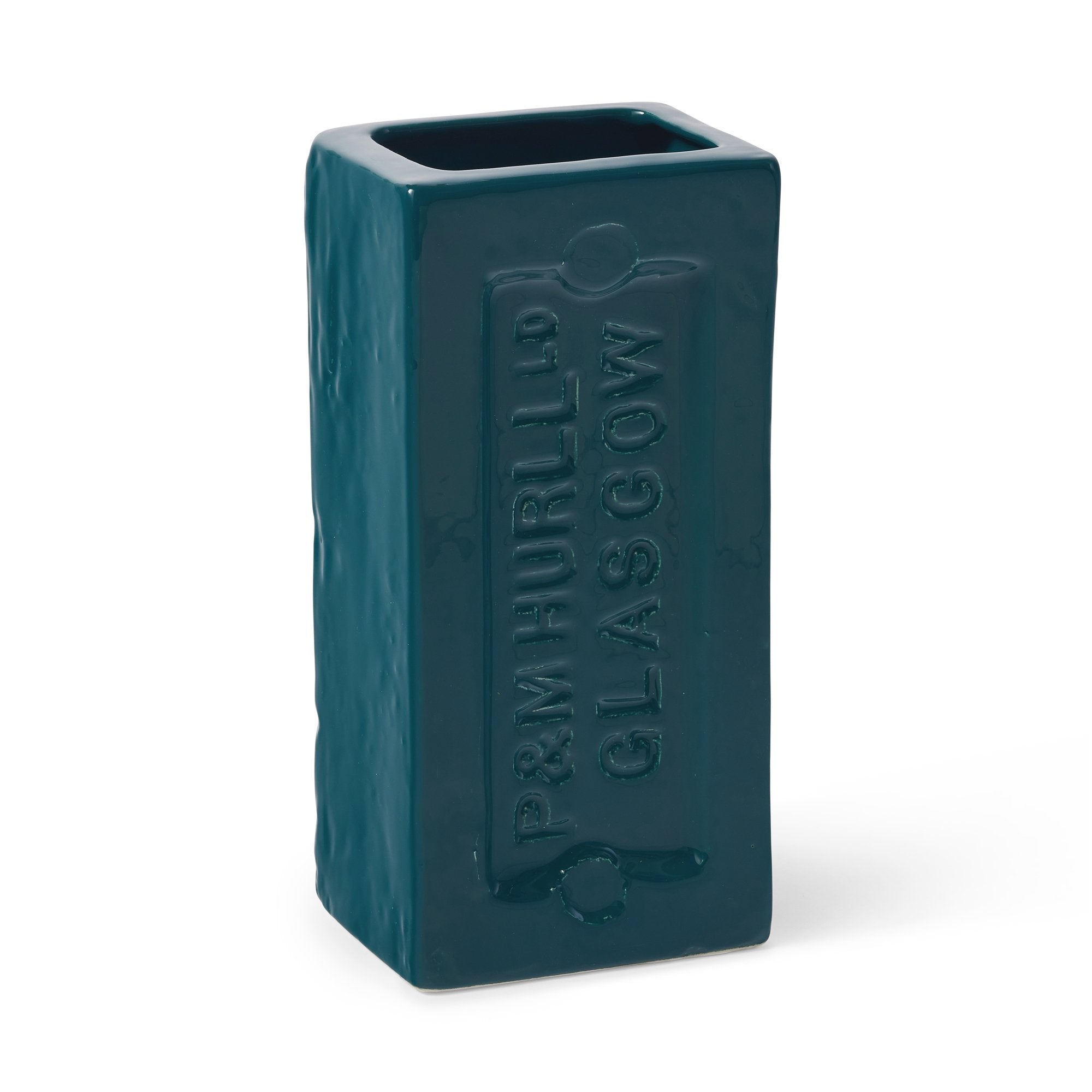 Glasgow Brick Vase - Teal