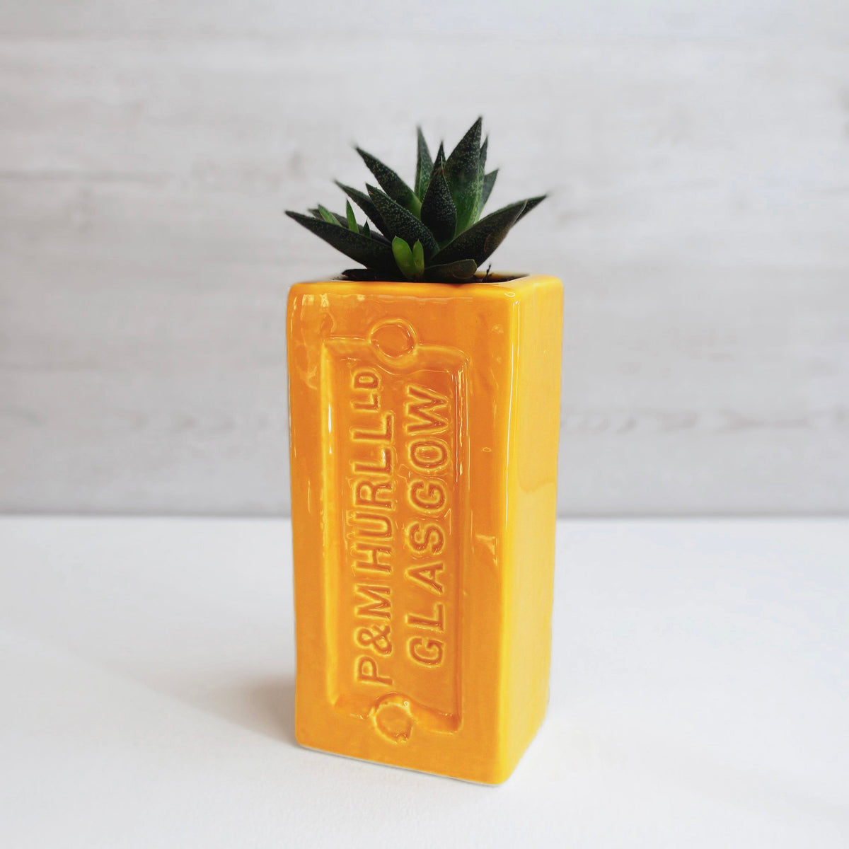 Glasgow Brick Vase - Yellow