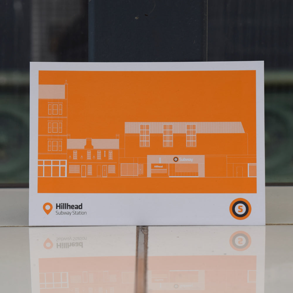Glasgow Subway Hillhead Postcard