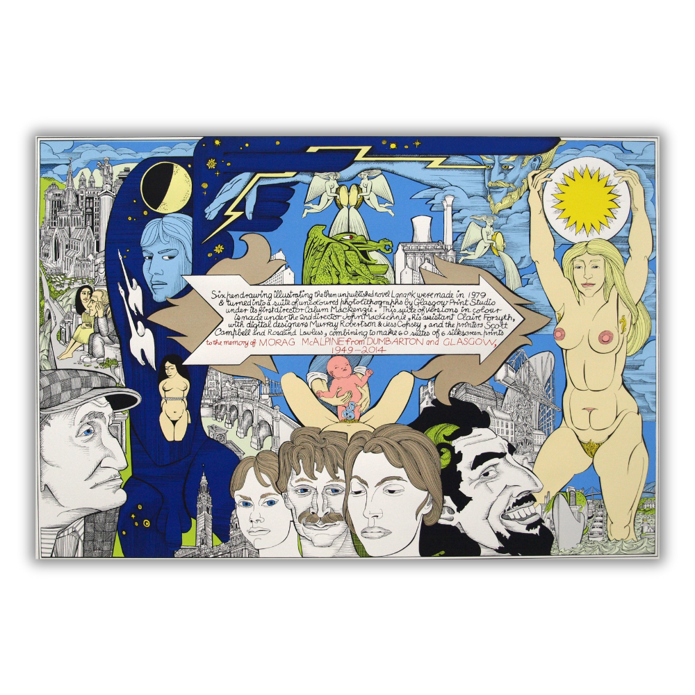 Alasdair Gray: Lanark (Book Jacket) Hand Signed Limited Edition